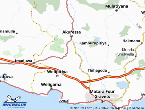 Carte MICHELIN Elgiriya - ViaMichelin