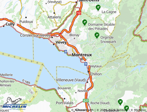 Carte MICHELIN Clarens - ViaMichelin