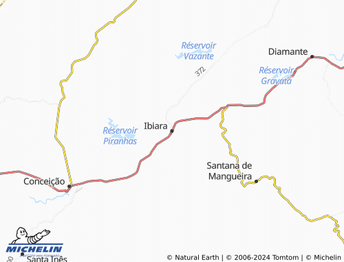 MICHELIN Ibiara map - ViaMichelin