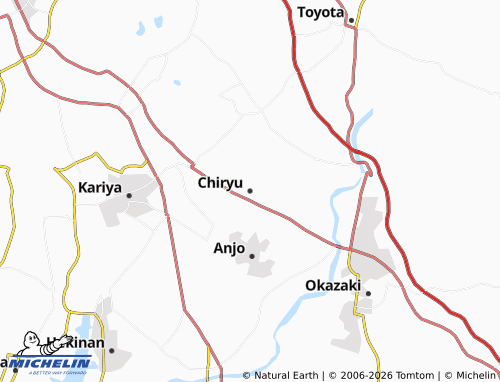 MICHELIN Chiryu map - ViaMichelin