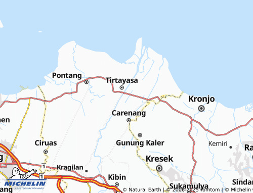 MICHELIN Cerukcuk map - ViaMichelin