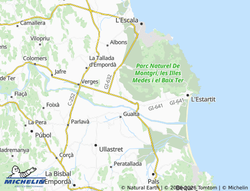 MICHELIN Ullà map - ViaMichelin
