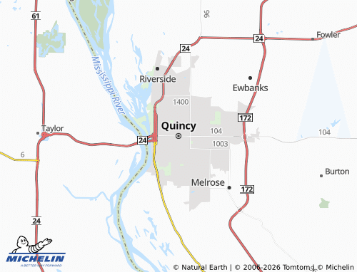 Kaart MICHELIN Quincy - ViaMichelin