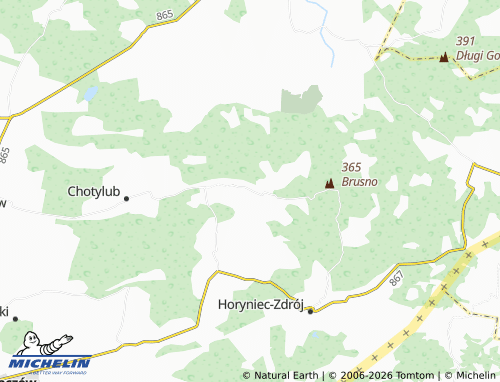 Carte MICHELIN Nowe Brusno - ViaMichelin