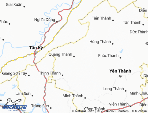 MICHELIN Quang Thành map - ViaMichelin