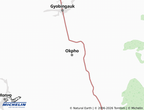 Mapa MICHELIN Okpho - ViaMichelin