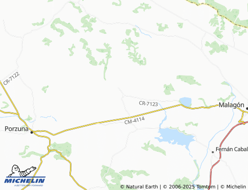 MICHELIN La Fuencaliente map - ViaMichelin