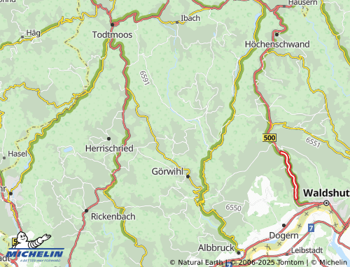 MICHELIN-Landkarte Hartschwand - ViaMichelin