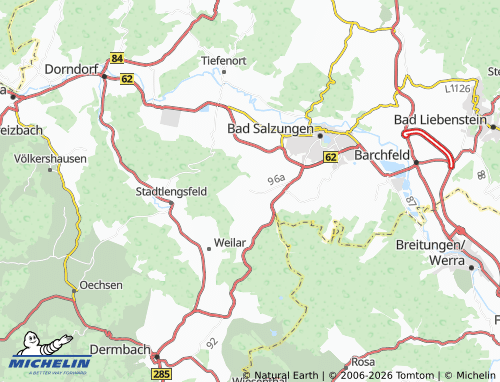MICHELIN Hohleborn map - ViaMichelin