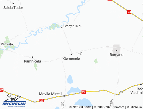 MICHELIN Gemenele map - ViaMichelin