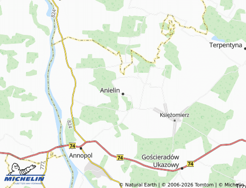 MICHELIN Anielin map - ViaMichelin