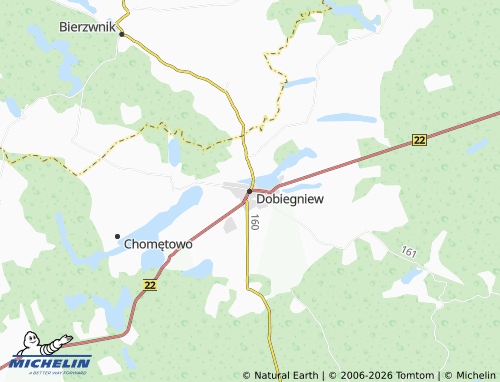 MICHELIN-Landkarte Woldenberg - ViaMichelin