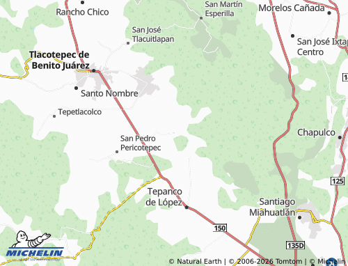 Mappa MICHELIN Pazoltepec - ViaMichelin