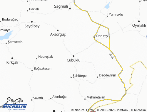 Mappa MICHELIN Çubuklu - ViaMichelin