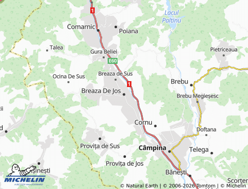 Mappa MICHELIN Breaza De Jos - ViaMichelin