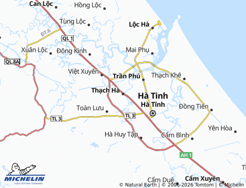 Mapa MICHELIN Thạch Hà - ViaMichelin