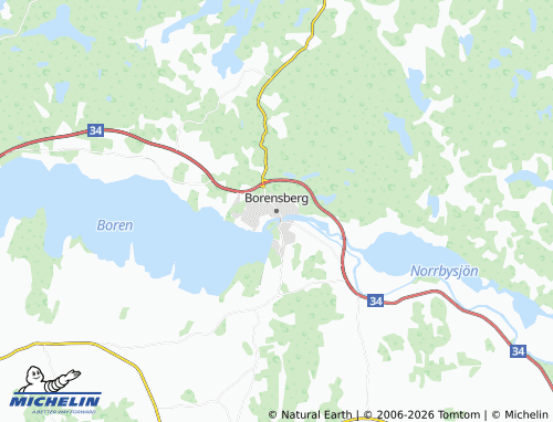 MICHELIN-Landkarte Borensberg - ViaMichelin