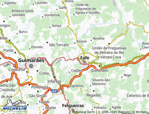 MICHELIN Vilar de Golães map - ViaMichelin