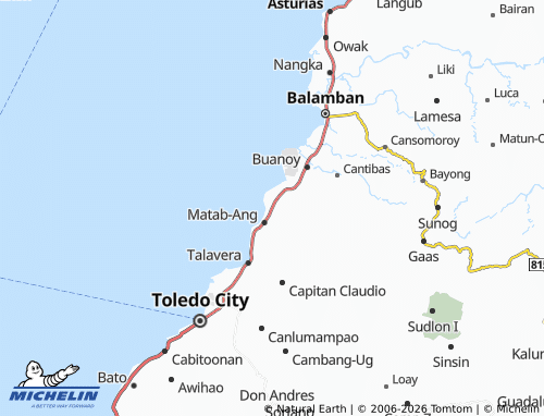 MICHELIN Santo Nino map - ViaMichelin