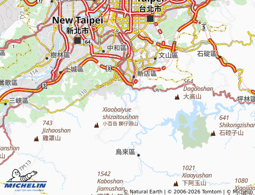 MICHELIN Jhihtan map - ViaMichelin