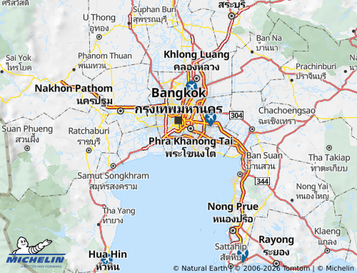 Carte MICHELIN Thung Khru - ViaMichelin