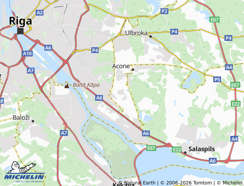 Mapa MICHELIN Rumbula - ViaMichelin