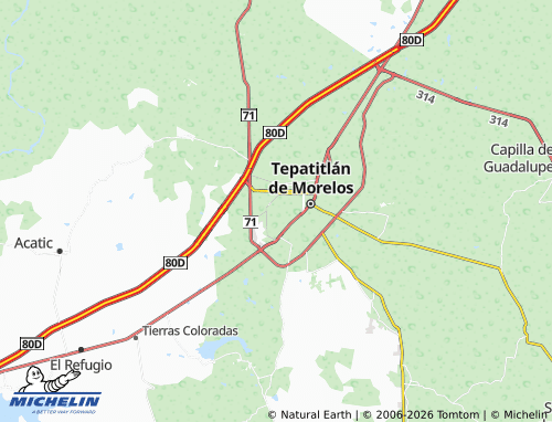 Carte MICHELIN Jardines de Oriente - ViaMichelin