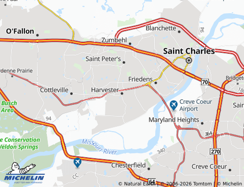Kaart MICHELIN Harvester - ViaMichelin