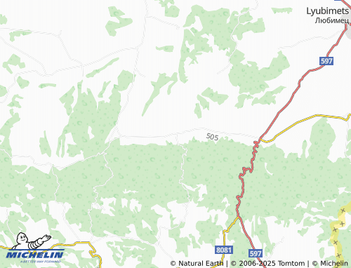 MICHELIN Oreshets map - ViaMichelin