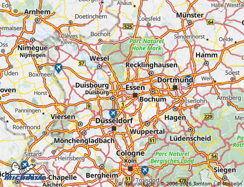 MICHELIN Oberhausen map - ViaMichelin