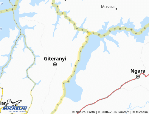 Mappa MICHELIN Butaganda - ViaMichelin