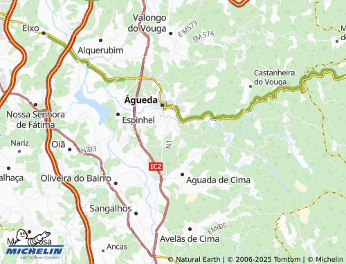 Mappa MICHELIN Borralha - ViaMichelin