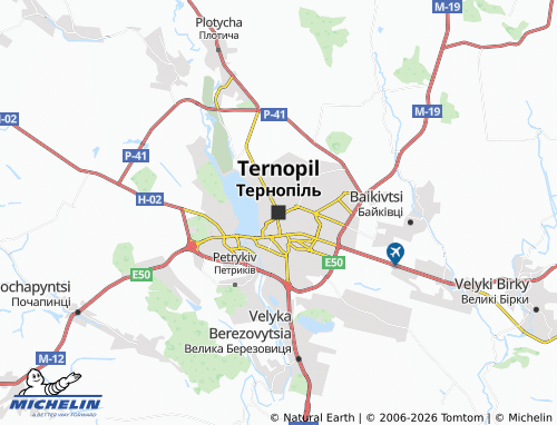 Mapa MICHELIN Ternopil - ViaMichelin