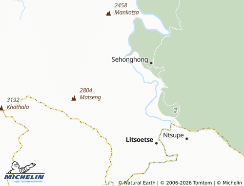 MICHELIN Makoabating map - ViaMichelin
