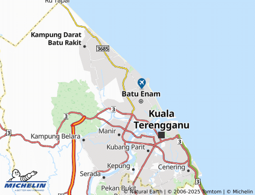MICHELIN Taman Mega map - ViaMichelin