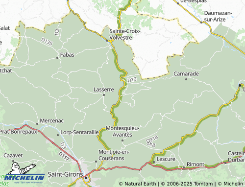 MICHELIN-Landkarte Montardit - ViaMichelin