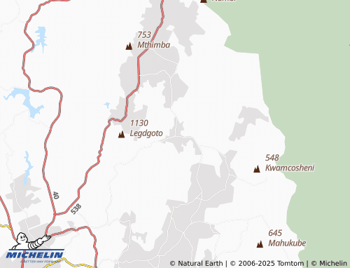 Mappa MICHELIN Ga-Tshwene - ViaMichelin