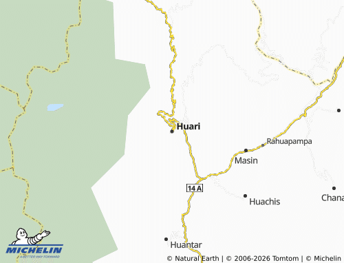 MICHELIN Huari map - ViaMichelin