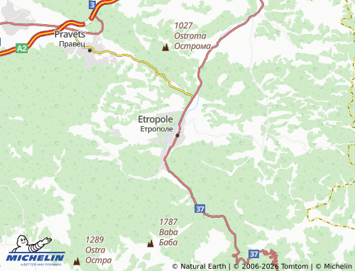 Mappa MICHELIN Etropole - ViaMichelin