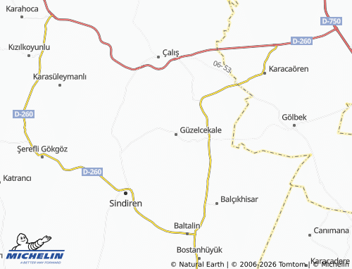 Mapa MICHELIN Güzelcekale - ViaMichelin