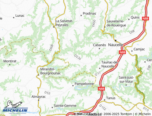 Carte MICHELIN Lavernhe - ViaMichelin