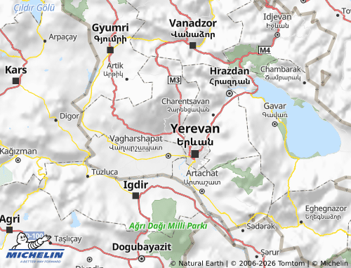 MICHELIN-Landkarte Arakadzodn - ViaMichelin