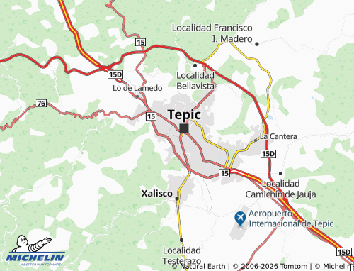 Kaart MICHELIN Fray Junípero Serra - ViaMichelin