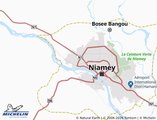 Mappa MICHELIN Kouara Kano Extension - ViaMichelin