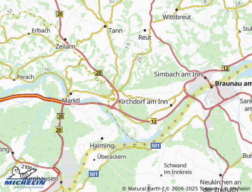 Kaart MICHELIN Buch - ViaMichelin