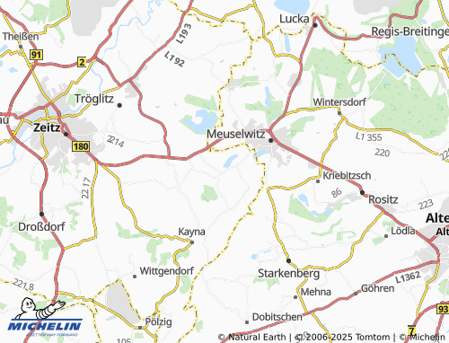 MICHELIN Spora map - ViaMichelin