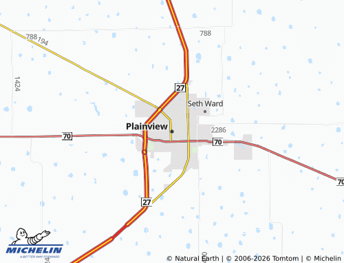 Kaart MICHELIN Plainview - ViaMichelin