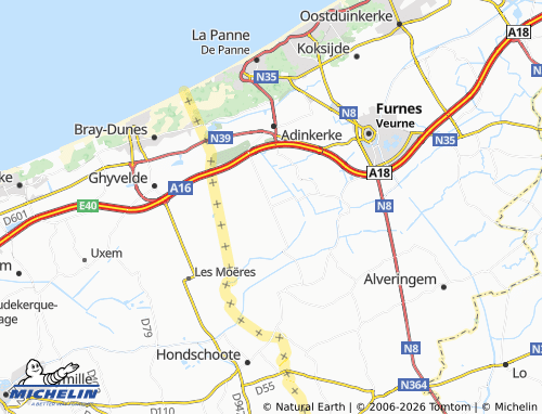Mappa MICHELIN De Moeren - ViaMichelin