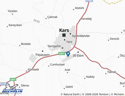 MICHELIN Yenişehir map - ViaMichelin