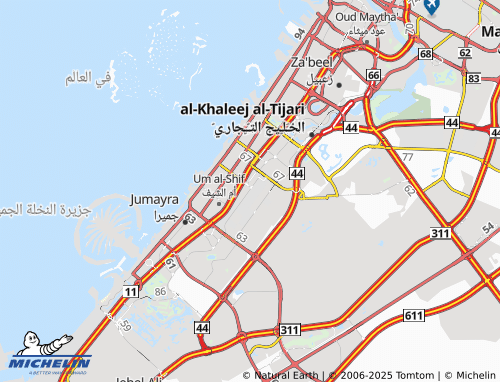 MICHELIN Al Qouz Industrial First map - ViaMichelin